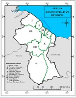 Regional Map of Guyana