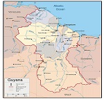 Various Maps of Guyana