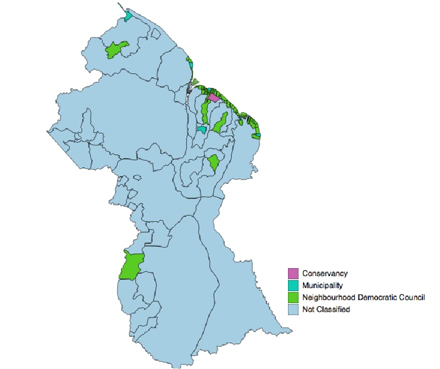 Thematic Mapping At The RDC NDC And Village Levels In Guyana GuyNode   NDCs 